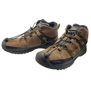 KEEN Mid Hiking Boots Brown Leather Waterproof Women’s 6 Trail Shoes